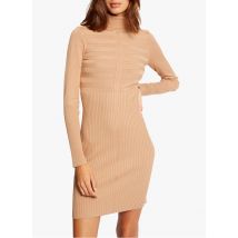 Morgan - Robe courte ajustée en maille fine - Taille XS - Beige