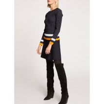 Morgan - Vestido corto con cuello redondo - Talla XS - Azul