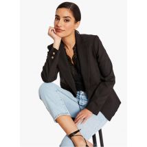 Morgan - Chaqueta sastre recta abotonada - Talla 38 - Negro