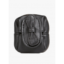 Nat & Nin - Porte-monnaie noeud en cuir - Taille Unique - Noir