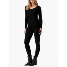 Noppies - Zwangerschaps-t-shirt met lange mouw - 2XL Maat - Zwart