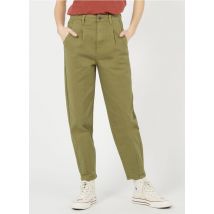 Object - Rechte jeans met hoge taille - katoenblend - XS Maat - Groen
