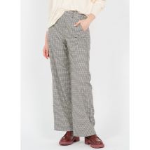 Object - Wijde - gestreepte broek - 38 Maat - Beige