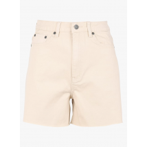Object - Spijkershort met hoge taille - S Maat - Beige