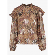 Object - Top col rond imprimé - Taille 40 - Marron