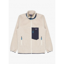Patagonia - Jack van sherpa met opstaande kraag en rits - S Maat - Beige