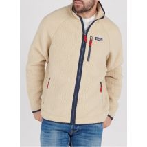 Patagonia - Fleecetrui met opstaande kraag en textuur - S Maat - Beige
