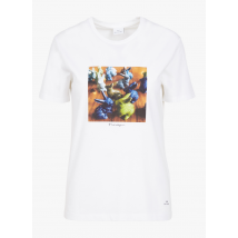 Paul Smith - Camiseta de algodón orgánico serigrafiada con cuello redondo - Talla M - Blanco