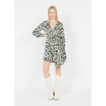 Pennyblack - Korte jurk met luipaardprint - 36 Maat - Groen
