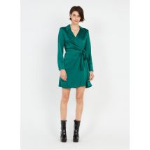 Pennyblack - Robe courte Col V à revers - Taille 42 - Vert