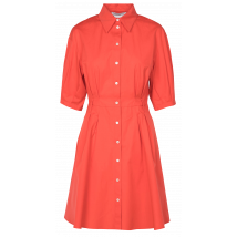 Pennyblack - Straight-fit katoenen jurk met klassieke kraag - 38 Maat - Oranje