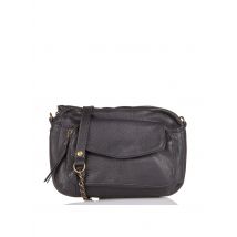 Pieces - Umhängetasche aus metallic-leder - Einheitsgröße - Schwarz