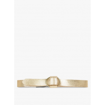 Pieces - Leren ceintuur - 85 Maat - Goudkleurige