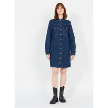 Pieces - Korte spijkerjurk katoenblend - XS Maat - Blauw