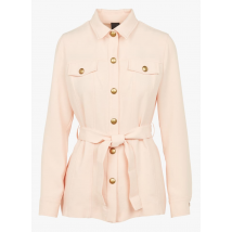 Pinko - Blouse met klassieke kraag en knopen - 46 Maat - Roze
