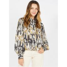 Please - Blouse met klassieke kraag en print - M Maat - Multikleurig