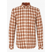 Samsoe Samsoe - Geruite blouse van biologisch katoen met klassieke kraag - M Maat - Bruin