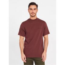 Samsoe Samsoe - T-shirt aus bio-baumwolle mit stehkragen - Größe L - Braun