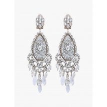 Satellite Paris - Ohrringe mit kristallen und glasperlen - Einheitsgröße - Silber