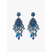 Satellite Paris - Ohrringe mit kristallen und glasperlen - Einheitsgröße - Blau