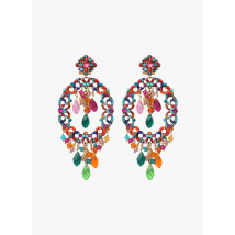 Satellite Paris - Boucles d'oreilles cristal prestige - Taille Unique - Multicolore