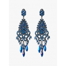 Satellite Paris - Boucles d'oreilles cristaux prestige - Taille Unique - Bleu