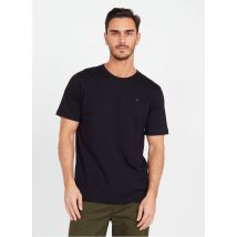 Scotch And Soda - Regular-fit t-shirt van biologische katoenmix met ronde hals - L Maat - Zwart