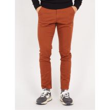 Selected - Pantalón slim de algodón orgánico - Talla 30/32 - Marrón