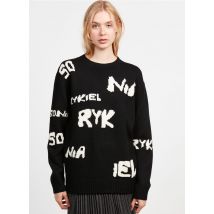 Sonia Rykiel - Jersey de lana estampado con cuello redondo - Talla XS - Negro
