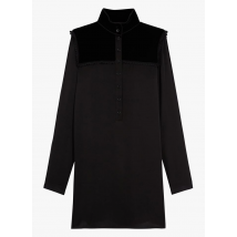 The Kooples - Robe courte à col montant en viscose - Taille 2 - Noir