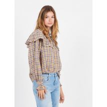 The New Society - Gestreepte - katoenen blouse met tuniekhals - L Maat - Multikleurig