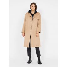 Theory - Lange jas met reverskraag van wol en kasjmier - XS Maat - Bruin