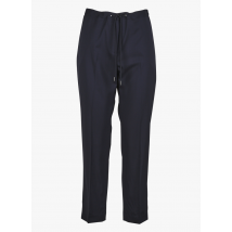 Theory - Pantalon droit taille haute en laine vierge - Taille 2 - Bleu