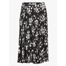 Twinset - Jupe midi plissée imprimé floral - Taille L - Noir