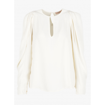 Twinset - Top col rond en viscose - Taille 46 - Blanc