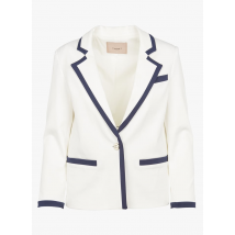 Twinset - Blazer met knoopsluiting - 46 Maat - Blauw