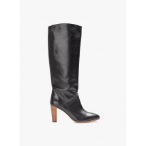 Vanessa Bruno - Bottes à talon en cuir - Taille 41 - Noir