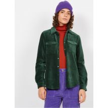 Vila - Camisa de pana y algodón con cuello clásico - Talla XS - Verde