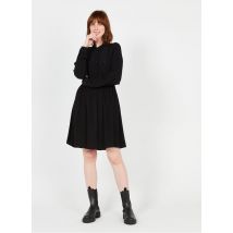 Vila - Vestido corto con cuello clásico - Talla 34 - Negro