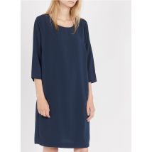 Vila - Straight round-neck dress - 34 Size - Blue