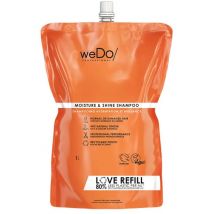 Wedo - Champú vegano de hidratación y brillo para cabellos normales y dañados recarga - 1000ml