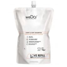 Wedo - Veganistische shampoo - fijn haar - maakt het haar licht en zacht - navulling - 1000ml Maat