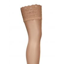 Wolford - Medias satin touch 20 stay-up - Talla M - Beige