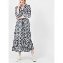 Yas - Robe midi portefeuille imprimée fleurs - Taille S - Bleu