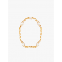 Yay - Gouden ring met kweekparel - L Maat - Beige