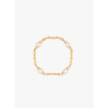 Yay - Ring aus gold mit zuchtperle - Größe L - Beige