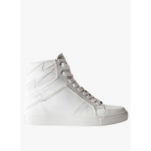 Zadig&voltaire - Hoge - leren sneakers - 38 Maat - Wit