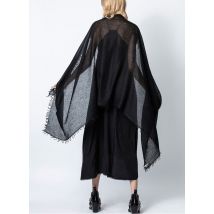 Zadig&voltaire - Kaschmirtuch mit ausgefransten kanten - Einheitsgröße - Schwarz