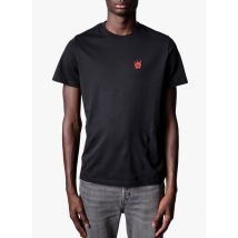 Zadig&voltaire - Regular-fit t-shirt van biokatoen met ronde hals - M Maat - Zwart
