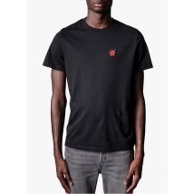 Zadig&voltaire - Camiseta de algodón orgánico con cuello redondo - Talla XL - Negro